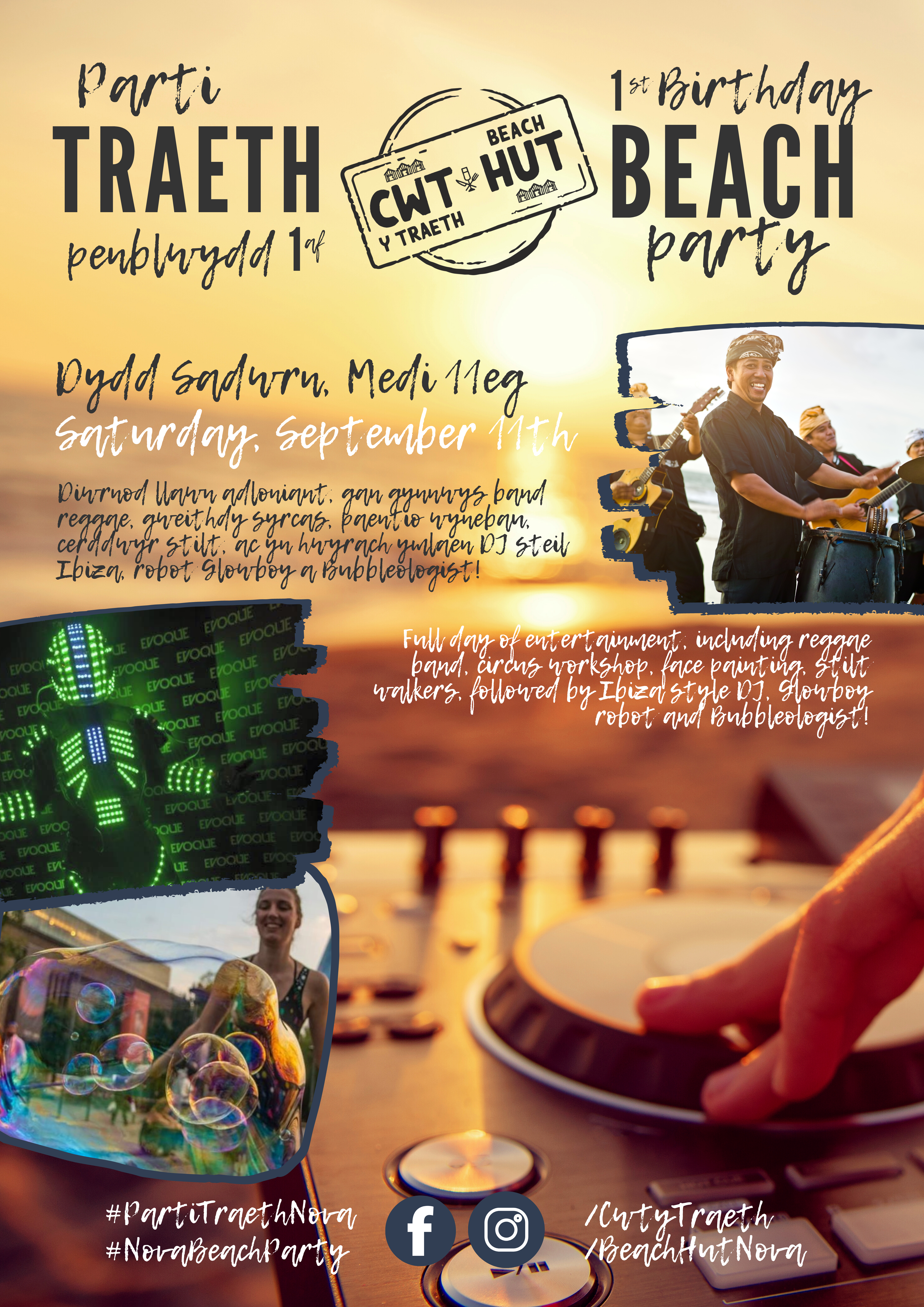 NOVA Birthday Beach Party – poster